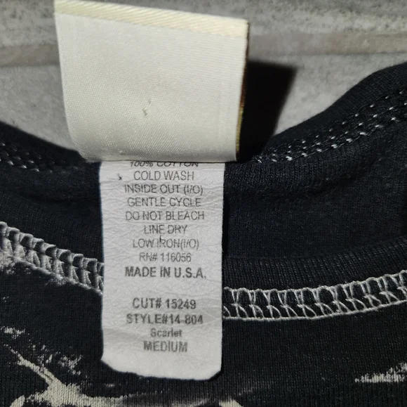 Jess & Jane Embelished Short Sleeve Cotton Blouse Shirt Rhinestone Floral Sz M - Picture 7 of 11